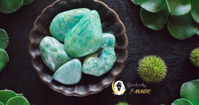 Amazonite crystal for happiness