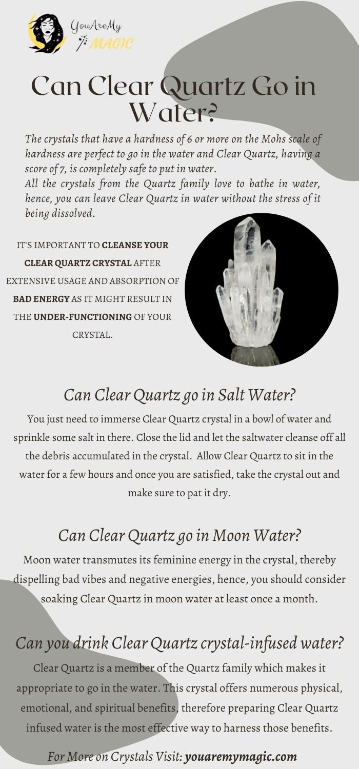 Can Clear Quartz go in water. IS IT SAFE?