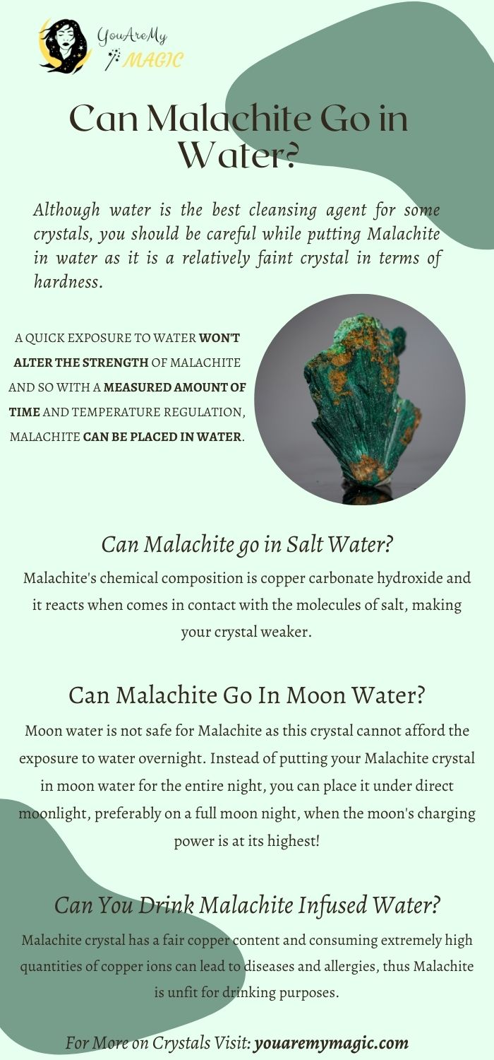 Can Malachite go in water