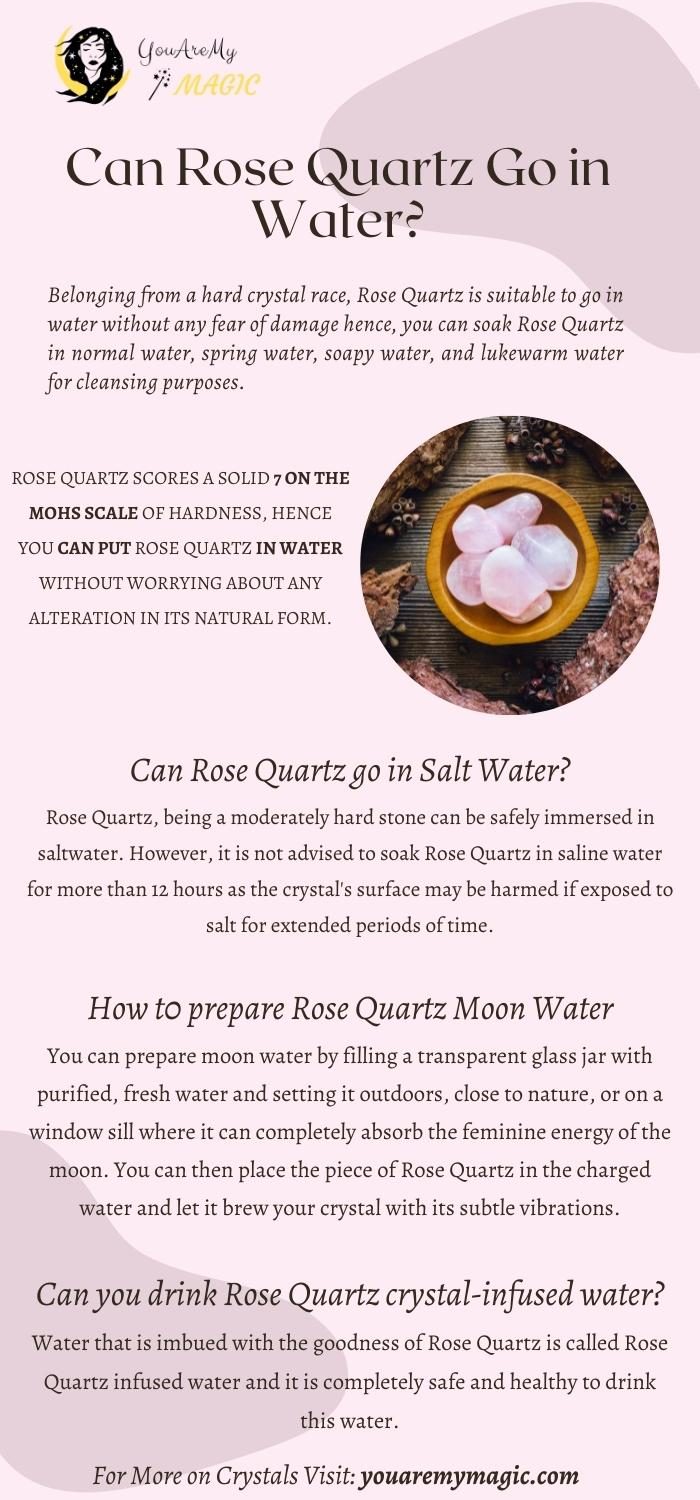 Can Rose Quartz go in water?
