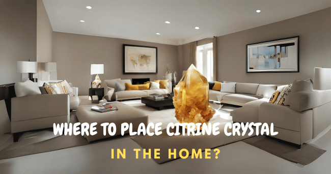 Where to place Citrine crystal in the home?